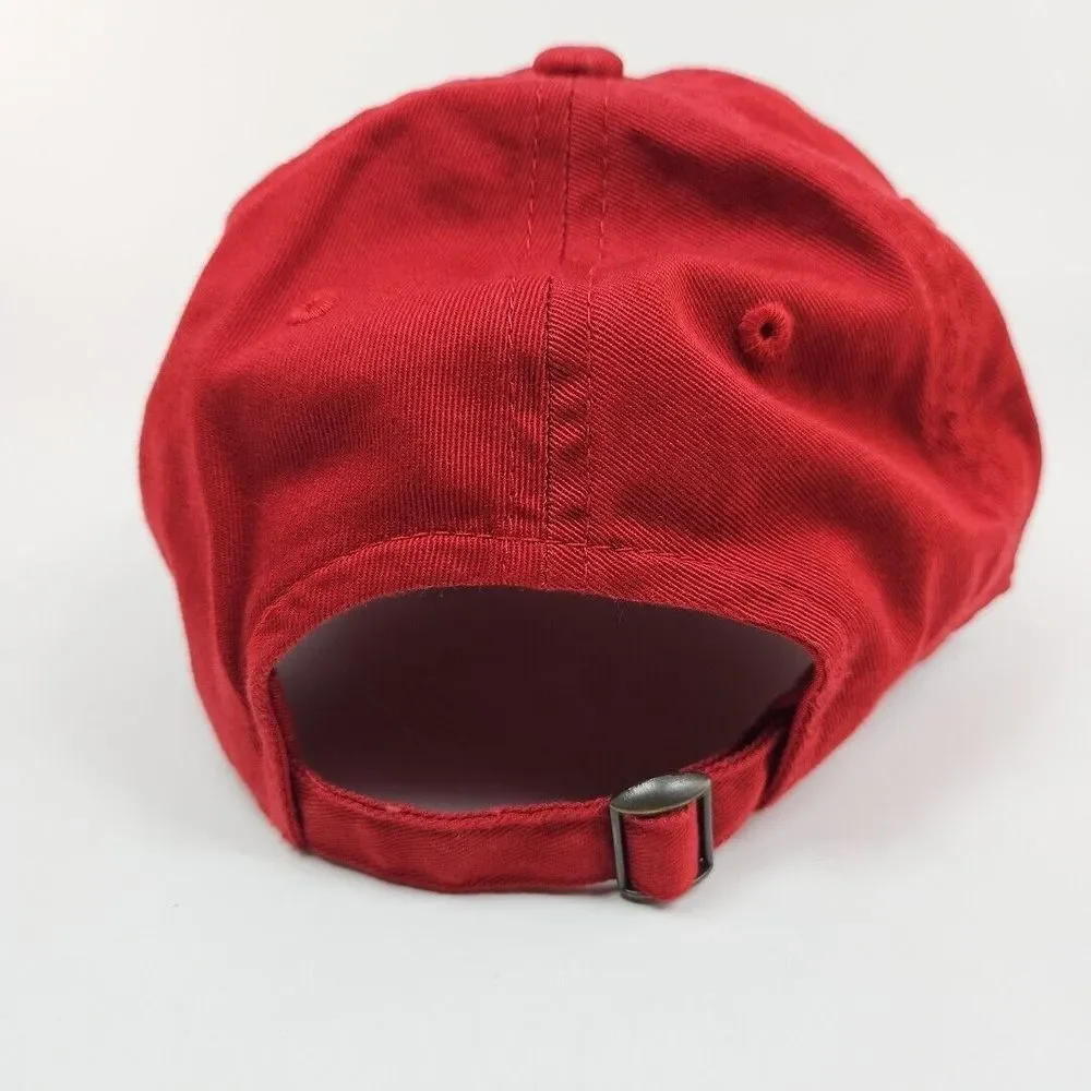 Washington State College WSC Cougars Red Baseball Cap Hat‎ Embroidered NCAA